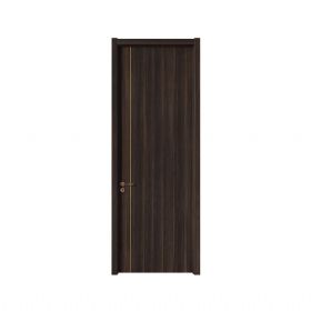 新品木门J-2007与墨+青铜卡条